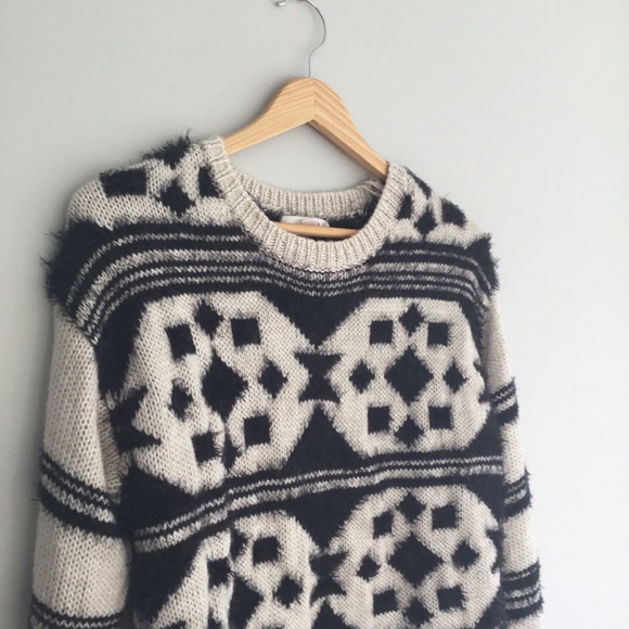 Kenar fuzzy wool mix  knit sweater - Picture 2 of 6